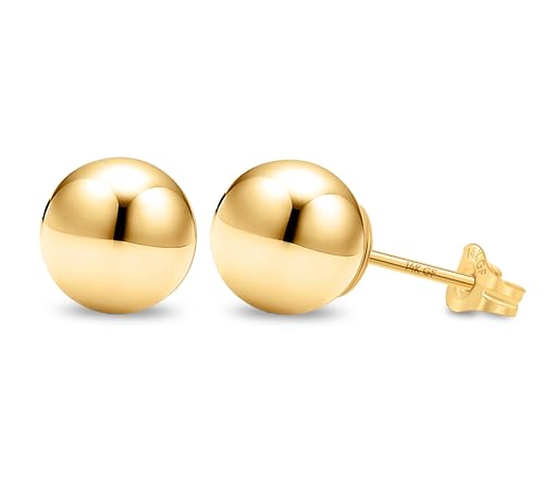 KEZEF Rund-Ohrstecker 3-9 mm | 585er Gold-Filled | Medizinische Ohrstecker für Damen, Herren & Mädchen | Trendiger Schmuck KEZEF Rund-Ohrstecker 3-9 mm | 585er Gold-Filled | Medizinische Ohrstecker für Damen, Herren & Mädchen | Trendiger Schmuck von KEZEF