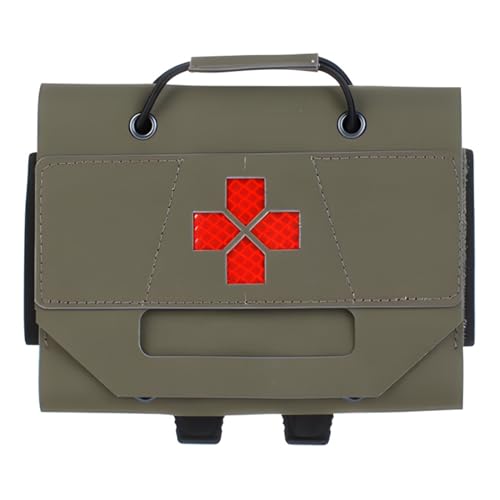 KEZONO EDC Bag Waist Belt Bag Molle Emergency Tool Pouches Emergency Medical First Aid Kit Outdoor Medical Camping Survival Bag (Color : Green) von KEZONO