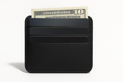 KF-Premium PU Leder Minimalistische Brieftasche Slim Kartenhalter für Männer & Frauen - Vordertasche Geldklammer Hülle mit 6 Steckplätzen für Kreditkarten & Bargeld - Langlebig, Leicht, Stilvolles KF-Premium PU Leder Minimalistische Brieftasche Slim Kartenhalter für Männer & Frauen - Vordertasche Geldklammer Hülle mit 6 Steckplätzen für Kreditkarten & Bargeld - Langlebig, Leicht, Stilvolles von KF-Premium