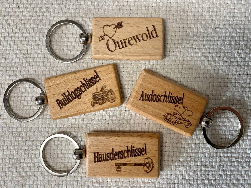 Schlüsselanhänger Für Heimatverbundene Odenwälder Aus Bucheholz Mit Schlüsselring. Odenwald Schlüsselanhänger von KFBastelbude