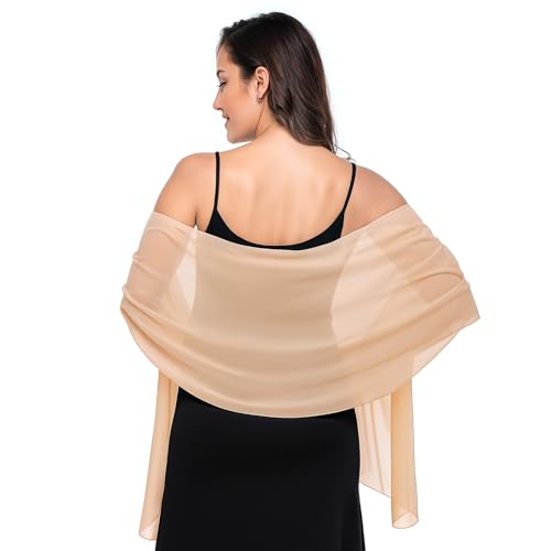 KFHENSOMR Pashmina Shawl für Abendkleid Schal Damen Winter Schals Tücher Wraps Scarf Pashmina Winterschal Stola for Evening Party Bridal Wedding Formal Dresses Festlich Abendkleid von KFHENSOMR