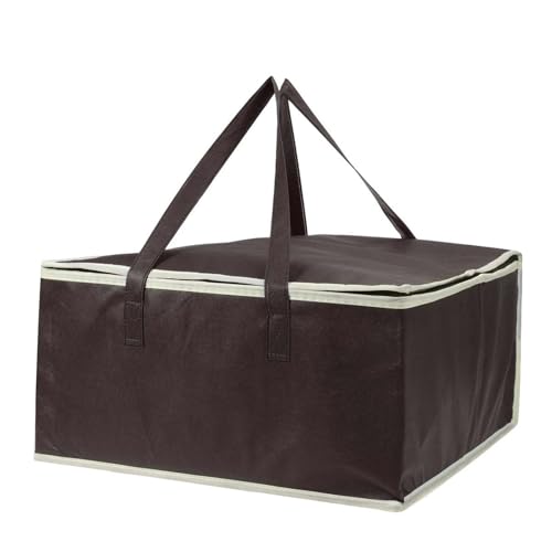 KFXYSM Pizzatasche,Pizzatasche Thermo 16 "Isolierte Tasche Kühltasche Isolierung Falten Picknick Tragbare Eispackung Lebensmittel Thermalbeutel Essen Liefertasche Pizza Bag(Coffee) von KFXYSM