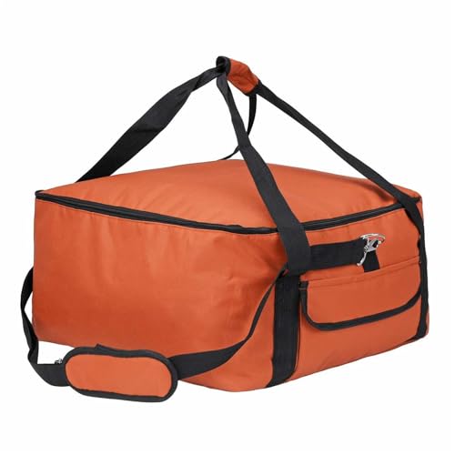 KFXYSM Pizzatasche,Pizzatasche Thermo 16 "wasserdichte Tragbare Festigkeit Thermische Pizza Liefertasche Halter Container Box Oxford Tuch Frische Lebensmittel Isolierte Lagerung(Orange) von KFXYSM