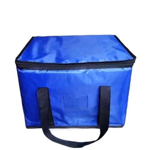 KFXYSM Pizzatasche,Pizzatasche Thermo 16L/28L/50L Lebensmittellieferung Isolierte Taschen Pizza Takeaway Thermo Warm/Kalt Große Tasche Ruck Cooler Getränketräger Zusammenklappbar(Blue,16L) von KFXYSM