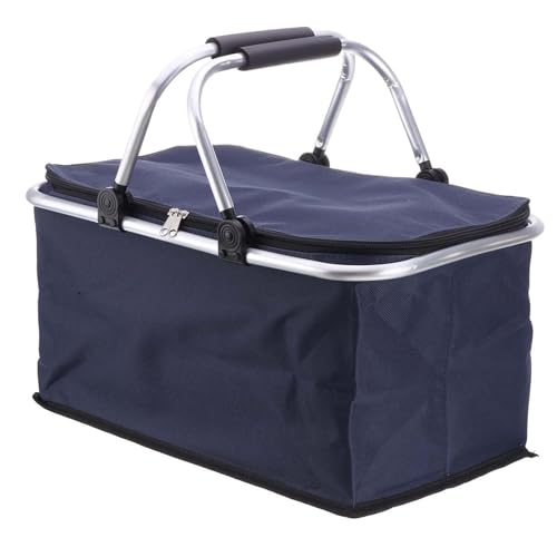 KFXYSM Pizzatasche,Pizzatasche Thermo 30L Faltbare Thermische Isolierte Tasche Kühlerbeutel Pizza Food Lieferung Picknick Lagerhalter Funktionale Lagerkorb(Blue) von KFXYSM