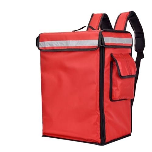 KFXYSM Pizzatasche,Pizzatasche Thermo 42L /58L. Große Takeaway-Taschen Fast Food Pizza Liefertasche Eisdose wasserdichte Isolierung Lunch-Taschen(42L Red Color) von KFXYSM