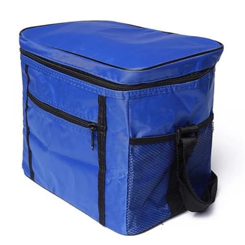 KFXYSM Pizzatasche,Pizzatasche Thermo Outdoor Camping Picknick Eisbeutel Mittagessen Kühltasche Isolierung Lebensmittel Thermotasche Getränketräger Isolierte Taschen Liefertasche(Blue) von KFXYSM