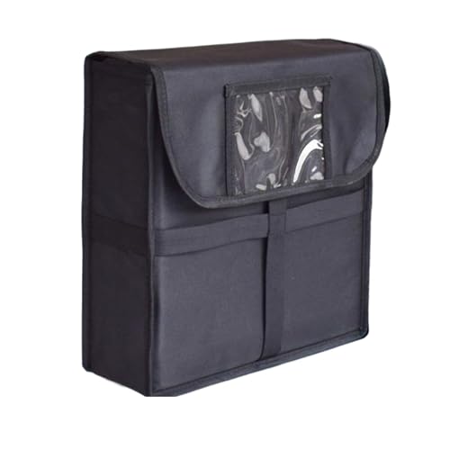 KFXYSM Pizzatasche,Pizzatasche Thermo Pizza-Develivey-Tasche, Wiederverwendbar, Wasserdicht, 33 cm X 11, Leicht Zu Reinigende Pizza-Wärmebeutel USO Apto para Den Außenbereich, Zuhause, Gewerbe(Black) von KFXYSM