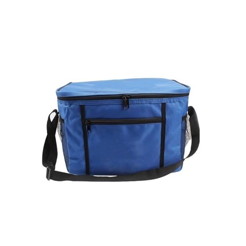 KFXYSM Pizzatasche,Pizzatasche Thermo Tragbare Mittagessenkühler Bag Faltende Isolierung Picknick EIS Packung Lebensmittel Thermalbeutel Isolierte Taschen Liefertasche 70l(27x17x24cm Blue) von KFXYSM