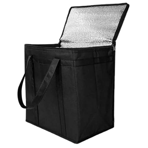 Pizzatasche,Pizzatasche Thermo Einfach Zu Transportierende Einkaufstasche, Geräumige, Isolierte Tasche Uso Apto Para Picknick-Lebensmittellieferung, Zusammenklappbar, Robust, Tragbar, , Thermisch von KFXYSM