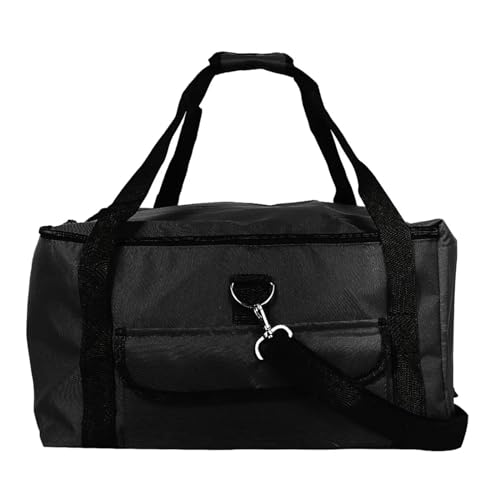 Pizzatasche,Pizzatasche Thermo Isolierte Lebensmittel-Liefertasche, Tragbare Pizza-Liefertasche Uso Apto Para Warme Und Kalte Speisen, Wiederverwendbare Einkaufstasche, Verstellbare Pizza(Black) von KFXYSM