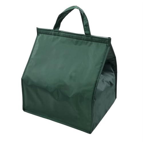 Pizzatasche,Pizzatasche Thermo Pizza Lunchbox Kühler Tasche Fast Food Kuchen Lieferung Thermalbeutel Große wasserdichte Oxford Getränk Flasche Isoliert Kühlt(Blackish Green) von KFXYSM