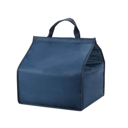 Pizzatasche,Pizzatasche Thermo Pizza Lunchbox Kühler Tasche Fast Food Kuchen Lieferung Thermalbeutel Große wasserdichte Oxford Getränk Flasche Isoliert Kühlt(Blue) von KFXYSM