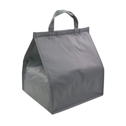 Pizzatasche,Pizzatasche Thermo Pizza Lunchbox Kühler Tasche Fast Food Kuchen Lieferung Thermalbeutel Große wasserdichte Oxford Getränk Flasche Isoliert Kühlt(Gray) von KFXYSM