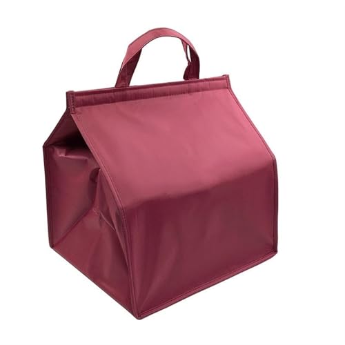 Pizzatasche,Pizzatasche Thermo Pizza Lunchbox Kühler Tasche Fast Food Kuchen Lieferung Thermalbeutel Große wasserdichte Oxford Getränk Flasche Isoliert Kühlt(Red) von KFXYSM