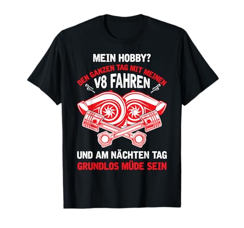 KFZ Mechaniker Geschenk 8 Zylinder Tuning Kleidung - Mit meinen V8 Fahren - Zündreihenfolge Zündfolge V8 T-Shirt Schwarz, Klein, Klassisch, Kurzarm, Herren, Mechaniker-Thema KFZ Mechaniker Geschenk 8 Zylinder Tuning Kleidung - Mit meinen V8 Fahren - Zündreihenfolge Zündfolge V8 T-Shirt Schwarz, Klein, Klassisch, Kurzarm, Herren, Mechaniker-Thema von KFZ Mechaniker Geschenk 8 Zylinder Tuning Kleidung