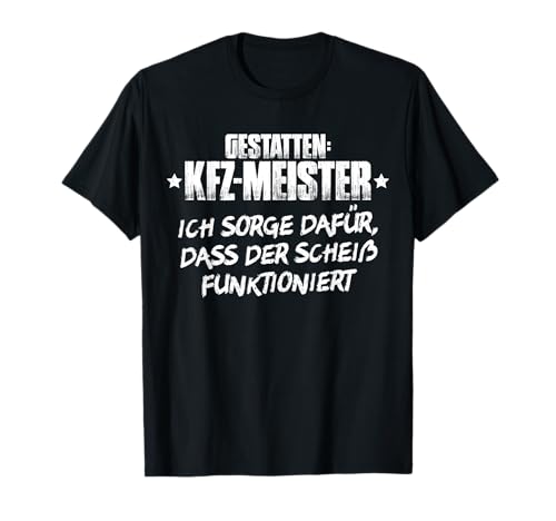 KFZ-Meister und Mechaniker Designs - Herren T-Shirt - Automotive Classic - Schwarz - Klein - Halbarm - Crew Neck - Unikat-Design für KFZ-Mechaniker und Meister KFZ-Meister und Mechaniker Designs - Herren T-Shirt - Automotive Classic - Schwarz - Klein - Halbarm - Crew Neck - Unikat-Design für KFZ-Mechaniker und Meister von KFZ-Meister und Mechaniker Designs