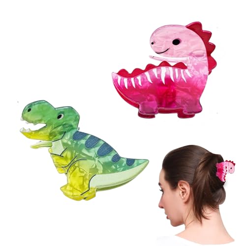 KGCGJVB Dinosaurier-Haarspangen für Damen und Mädchen, lustige Tier-Krallen-Clips, flippiges Zubehör, Acryl-Acetat, Haarspange, niedliche Schleifen, kleine Haarspangen für den täglichen Gebrauch und KGCGJVB Dinosaurier-Haarspangen für Damen und Mädchen, lustige Tier-Krallen-Clips, flippiges Zubehör, Acryl-Acetat, Haarspange, niedliche Schleifen, kleine Haarspangen für den täglichen Gebrauch und von KGCGJVB