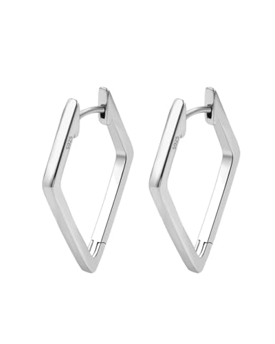 KGDUYC 1 Paar Ohrringe - Creolen Silber 925 für Damen Ohrringe Klein Huggie Hypoallergen Ohrringe,für Frauen Freundin Mama Mädchen(Silber) von KGDUYC