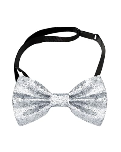 KGDUYC 1 Stück Glitzernde vorgebundene Fliege funkelnde Fliege glitzernde Paillettenfliege&verstellbare Riemenschnalle Junggesellenabschied Tanz Junggesellinnenabschied Karneval Kost Show von KGDUYC