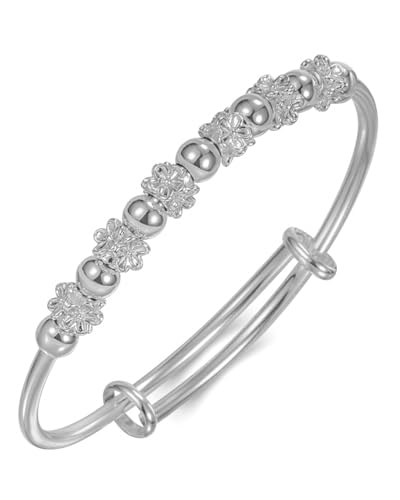 KGDUYC 1 Stück Silber Bead Spinner - Einstellbar Armband Angst Relief Armband Perlenarmband Verstellbar Perle Armspange Angst Armreifen Charm Schmuck Geschenke für Freundin Mädchen Beste Freundin KGDUYC 1 Stück Silber Bead Spinner - Einstellbar Armband Angst Relief Armband Perlenarmband Verstellbar Perle Armspange Angst Armreifen Charm Schmuck Geschenke für Freundin Mädchen Beste Freundin von KGDUYC