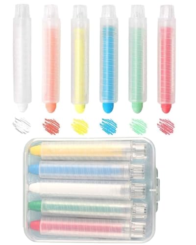 KGDUYC 10 Stück Kreidestifte für Tafel Abwaschbar,5 Farben Staubfreie Kreide für Kinder ungiftig löschbar waschbar Kleinkind Kreide Kunst Werkzeug für Blackboard Kinder Kinder Zeichnung Schreiben， von KGDUYC