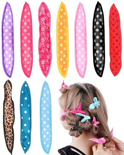 KGDUYC 10 pcs Lockenwickler aus Schaumstoff für langes und mittleres Haar,lockenwickler über nacht,weiche Schwammpolster-Lockenwickler zum Schlafen für Frauen,Schlafen in Rollen,Schlaf Lockenwickler von KGDUYC