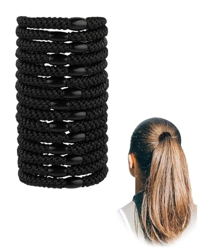 KGDUYC 15 Stück Black Hair Ties for Women Girls, No Damage No Crease Hair Elastics, Elastics Hair Bands Ponytail Holders, Perfect for Girls and Women with Thick or Curly Hair KGDUYC 15 Stück Black Hair Ties for Women Girls, No Damage No Crease Hair Elastics, Elastics Hair Bands Ponytail Holders, Perfect for Girls and Women with Thick or Curly Hair von KGDUYC