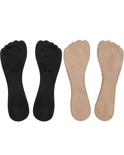 KGDUYC 2 Paar 3/4 Geleinlagen für Schuhe Damen - Rutschfeste Selbstklebende High-Heel-Innensohlen Samt-Selbstklebende Kissenpolster für Flache Sandalen, High Heels, Zehensteg-Sandalen KGDUYC 2 Paar 3/4 Geleinlagen für Schuhe Damen - Rutschfeste Selbstklebende High-Heel-Innensohlen Samt-Selbstklebende Kissenpolster für Flache Sandalen, High Heels, Zehensteg-Sandalen von KGDUYC