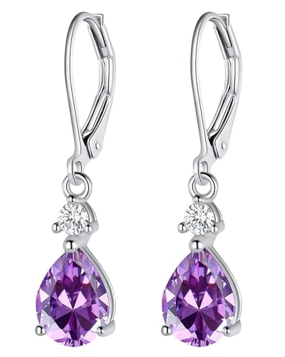 KGDUYC 2 Stück Damen-Ohrringe, Zirkonia, Baumelnde Modische Blaue Ohrringe, Geschenk von KGDUYC