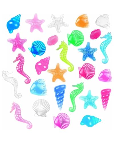 KGDUYC 20 Stück Tauchen Ozean Edelstein Pool Spielzeug, Kinder Tauchen Spielzeug, Diamant-Set mit Meerestieren, Acryl-Edelsteine, Tauchen Edelstein Pool Spielzeug für Mädchen Jungen von KGDUYC