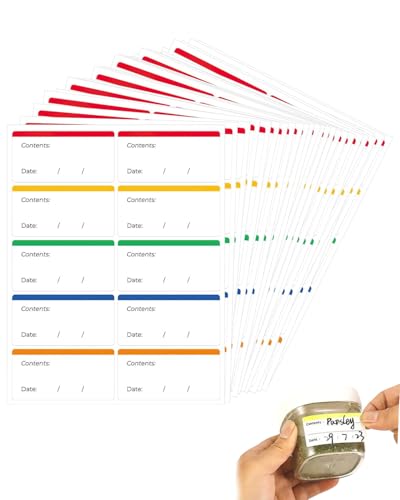 KGDUYC 240 Stück Gefrieretiketten - Ablösbare Etiketten Klebeetiketten für Gefriergut, Farblich Gefrieretiketten für Gefrierdosen,Datum Etiketten,Universal Etiketten für Küche Marmelade KGDUYC 240 Stück Gefrieretiketten - Ablösbare Etiketten Klebeetiketten für Gefriergut, Farblich Gefrieretiketten für Gefrierdosen,Datum Etiketten,Universal Etiketten für Küche Marmelade von KGDUYC