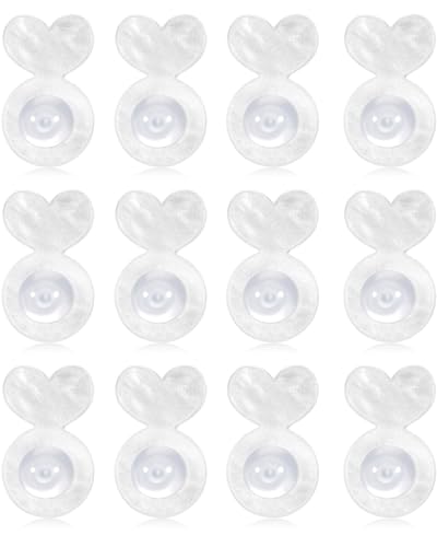 KGDUYC 6 Paar Ohrringheber Damen - Silikon Herz Ohrring Aufzüge Einstellbare Ohrringheber für Schwere Ohrringe, Earring Backs Ohrstecker Verschluss Damen Ohrring Lifters zum Anheben von Ohrläppchen von KGDUYC