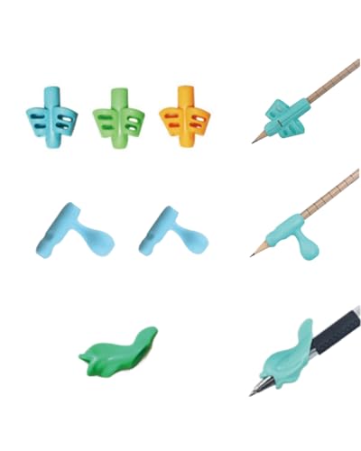 KGDUYC 6pcs Stiftehalter Kinder, Stiftehalter Lernhilfe Griff Schreiben Lernstift Bleistift Griffe Kinder Stifthalter Stifthalter Schreibhilfe Griff Haltung Kind (zufällige Farbe) von KGDUYC