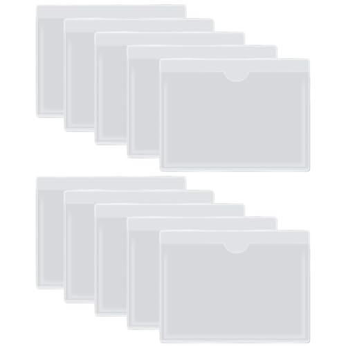 KGDUYC Autozubehör Auto-Windschutzscheiben-Aufkleber und Parkschein-Clip, selbstklebender Parkausweishalter – wasserdichte, transparente Parkabdeckung (10 Stück) von KGDUYC