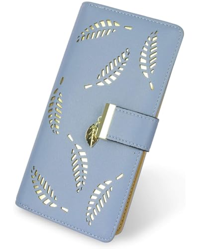 KGDUYC Portemonnaie Damen, Klein Leder Geldbörse Bifold Brieftasche Handtasche mit Bargeld/ID/Kreditkarte Halter, Reißverschluss Damen Mädchen ，Geldbeutel Teenager mädchen,Kleiner Geldbeutel Damen von KGDUYC