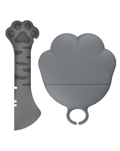 KGDUYC Silikon Dosendeckel Katzenfutter mit Löffel für Haustierfutterdosen, Deckel für Katzenfutter/Hundefutter Dosen, Universal Dosenverschluss, für Haustier Futteraufbewahrung, Geschenk(2pcs) von KGDUYC