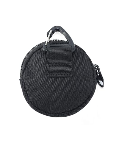 KGDUYC Wasserdichtes Oxford-Stoff Portemonnaie,Münzgeldbörse kleine,Runde Damen münzbeutel mit reißverschluss,Kleines münzportemonnaie mit Karabiner,Schlüsselaufbewahrungstasche, Kopfhörertasche von KGDUYC