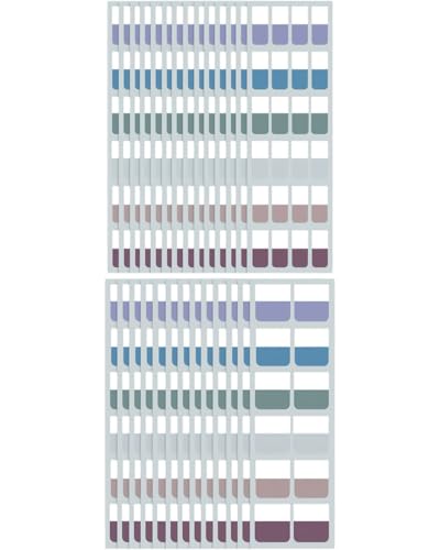 KGDUYC klebezettel - 360 pcs Haftstreifen,2 Größen Klebemarkierungen, Index Haftmarker Film Textstreifen für Lesen, Markieren von Seiten,Lernen,5 Farben von KGDUYC
