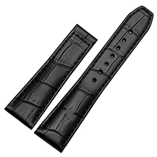 KGFCE Erste Schicht Kalbslederarmband für Maurice Lacroix Eliros Armband, Rindsleder, 20 mm, 22 mm, mit Faltschließe, 20 mm, Achat von KGFCE