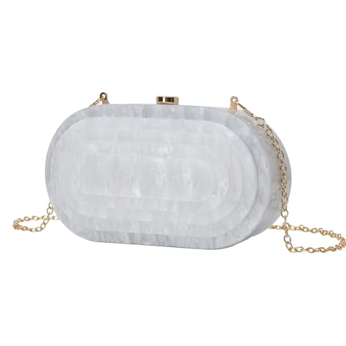 KGFCE Modetrend Marmor Muster Tasche Damen Crossbody Umhängetasche Handytasche, weiß, Einheitsgröße von KGFCE