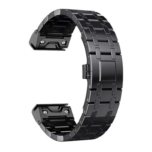 KGFCE Schnellverschluss-Armband für Garmin Fenix 8, 51 mm, 7X, 7 Pro, Fenix 6X, 6, 5X, 5Plus, Tactix 7, Metallgliederarmband für Garmin fenix 3, 3hr, D2, 22 mm, 26 mm, 26mm D2, Achat von KGFCE