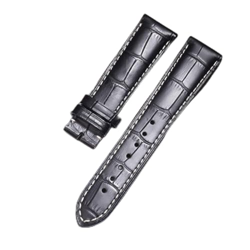 KGFDSGDS 14 15 18 19 20 21 mm Uhrenzubehör Armband kompatibel mit Longines Conquest Master Collection Uhrenarmband Lederarmband mit Schmetterlingsschnalle von KGFDSGDS