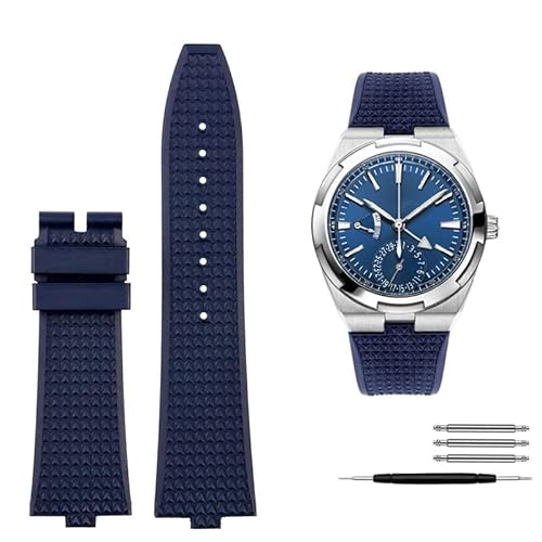 Schnelle Demontage Fluorkautschuk-Uhrenarmband für Vacheron Constantin VC-Serie 4500 V 5500 V 7900 V konvexe Schnittstelle 7 mm Armband von KGFDSGDS