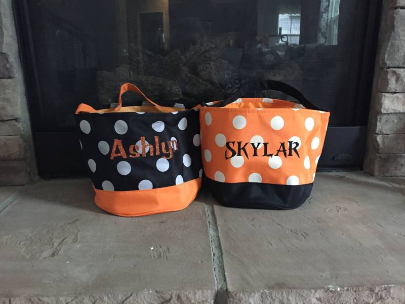 Personalisierte Halloween Candy Bag Personalisierte Halloween Candy Bag von KGSignsAndDesigns