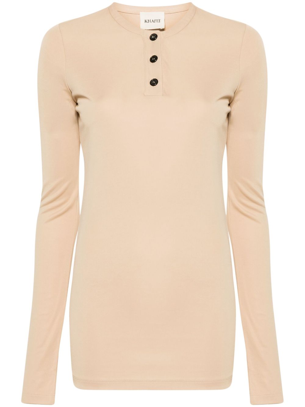 KHAITE Byron Henley-Shirt - Nude von KHAITE