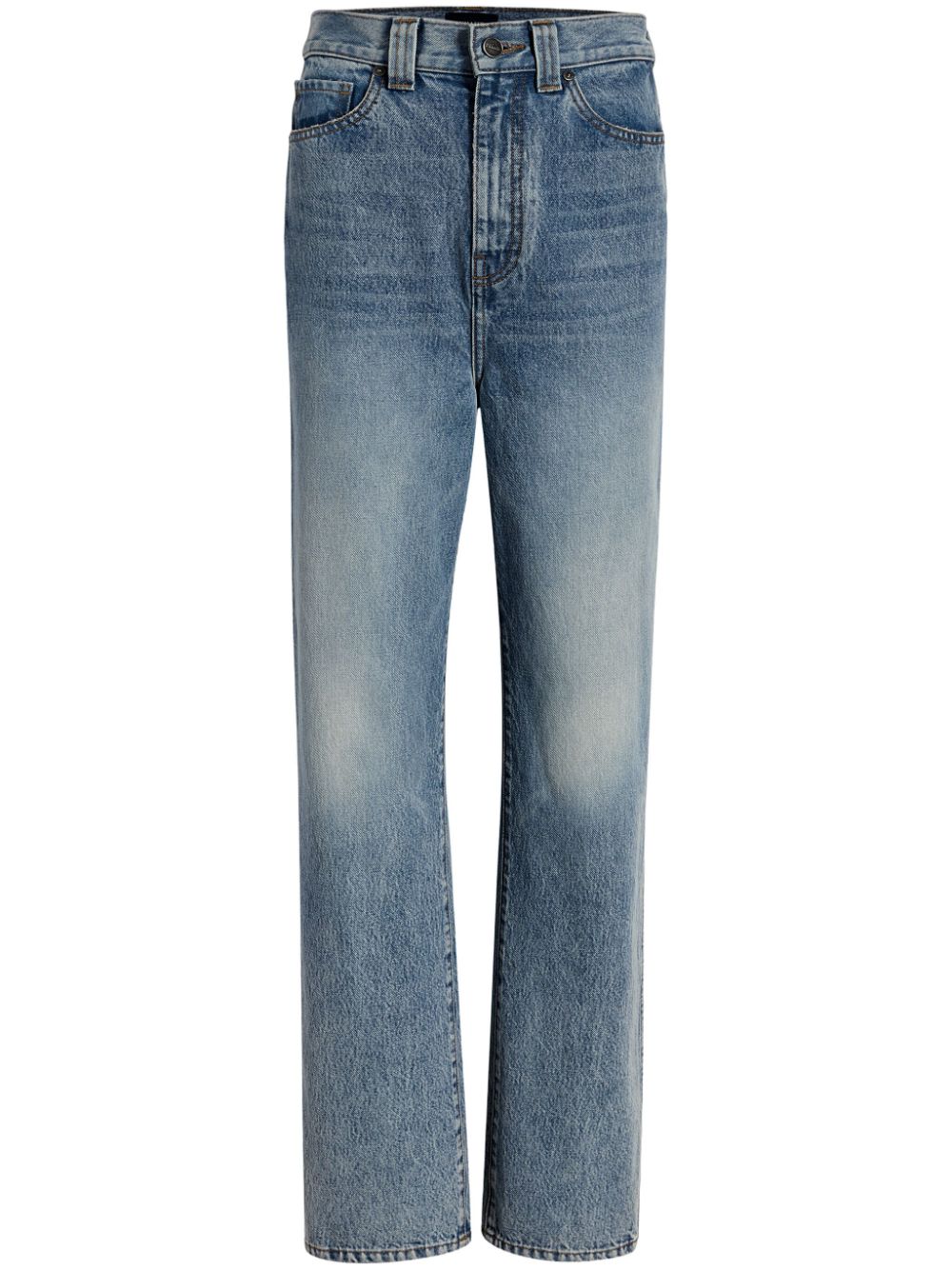 KHAITE Hoch sitzende Albi Tapered-Jeans - Blau von KHAITE