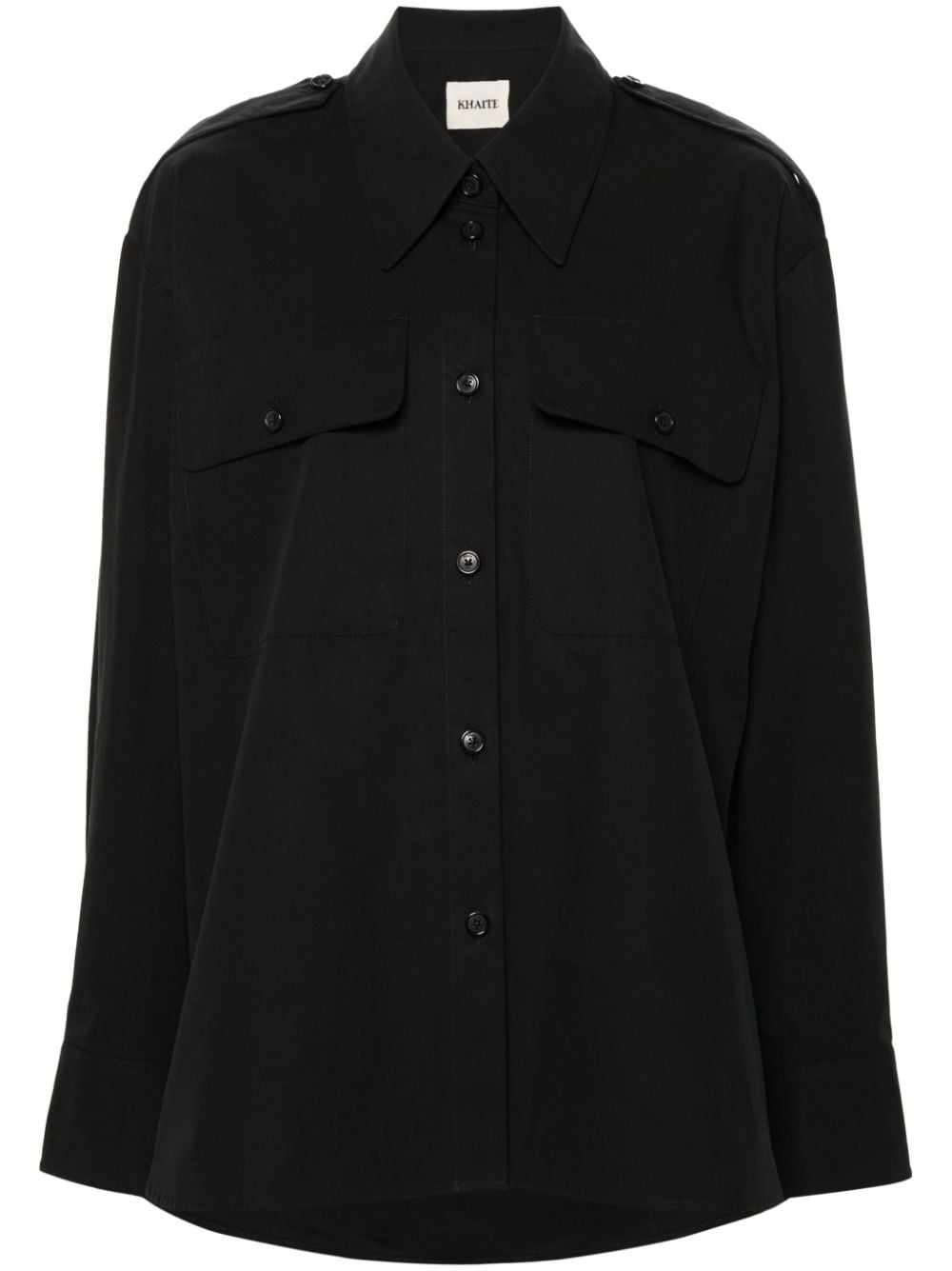 KHAITE The Missa cotton shirt - Schwarz von KHAITE