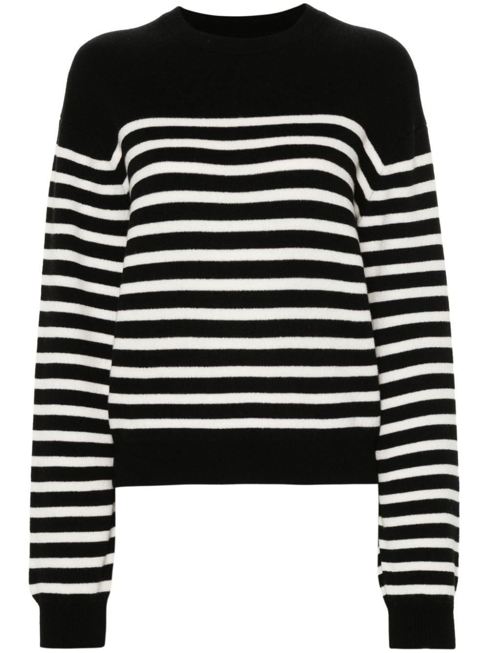 KHAITE long-sleeve striped jumper - Schwarz von KHAITE