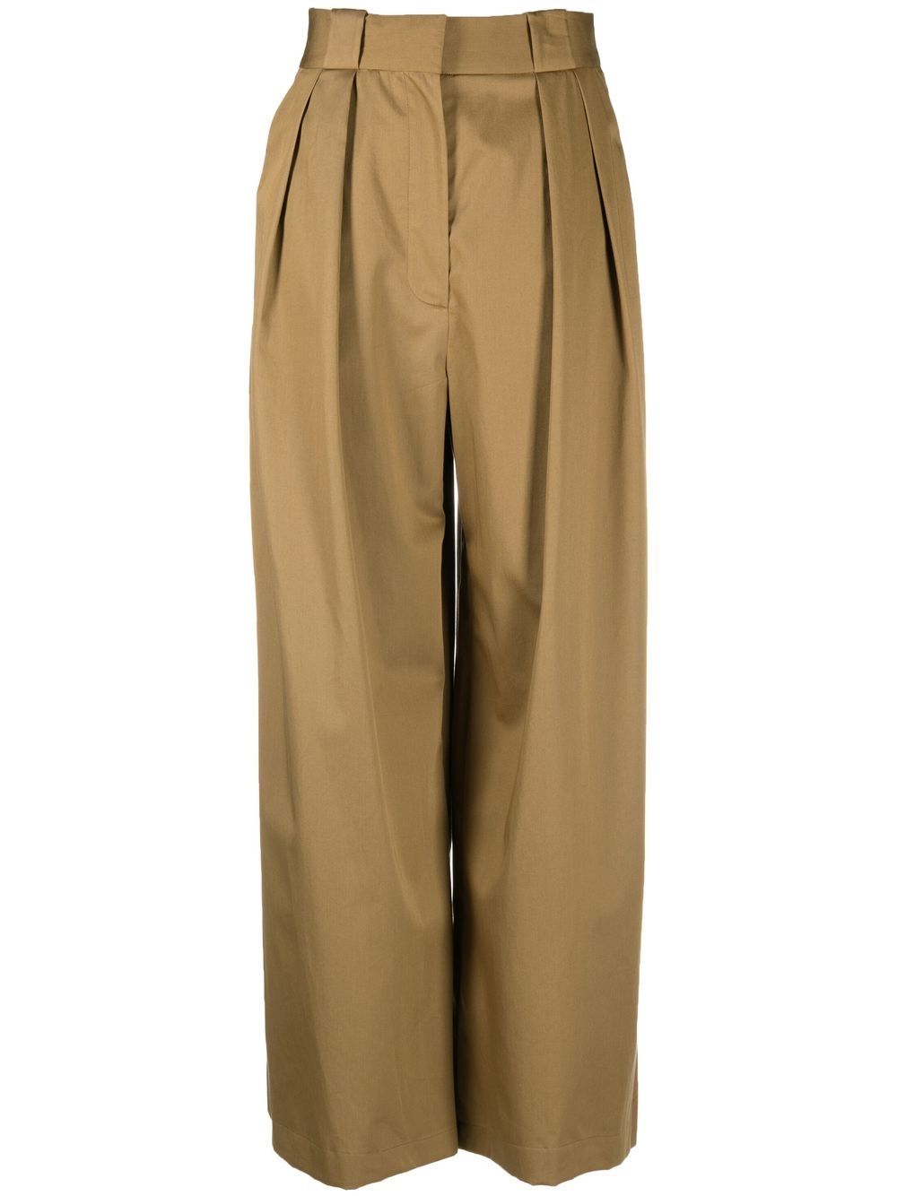 KHAITE Bundfaltenhose mit weitem Schnitt - Nude von KHAITE